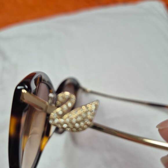 Swarovski Sunglasses with Crystal Swan - Picture 4 of 6